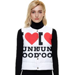I Love Junk Food Women s Short Button Up Puffer Vest by ilovewhateva