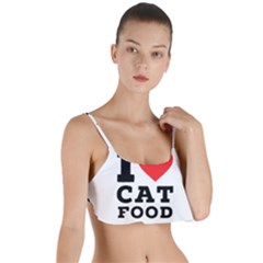 I Love Cat Food Layered Top Bikini Top  by ilovewhateva