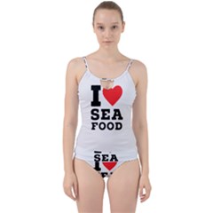 I Love Sea Food Cut Out Top Tankini Set by ilovewhateva