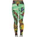 Monkey Tiger Bird Parrot Forest Jungle Style Classic Yoga Leggings View2