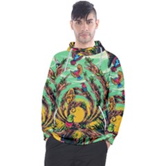 Monkey Tiger Bird Parrot Forest Jungle Style Men s Pullover Hoodie by Grandong