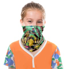 Monkey Tiger Bird Parrot Forest Jungle Style Face Covering Bandana (kids) by Grandong
