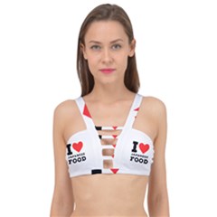 I Love Japanese Food Cage Up Bikini Top by ilovewhateva