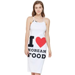 I Love Korean Food Bodycon Cross Back Summer Dress by ilovewhateva
