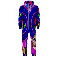 Stained Glass Rose Hooded Jumpsuit (men) by Cowasu