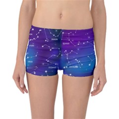 Realistic Night Sky With Constellations Reversible Boyleg Bikini Bottoms by Cowasu