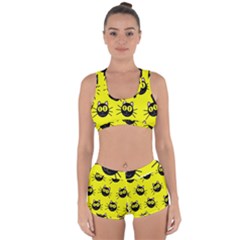 Cats Heads Pattern Design Racerback Boyleg Bikini Set by Amaryn4rt