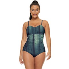 Dark Forest Retro Full Coverage Swimsuit by Ravend