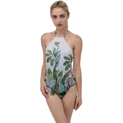 Tropical Jungle Plants Go With The Flow One Piece Swimsuit