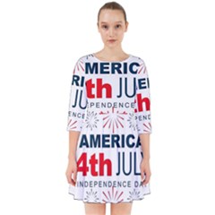 Independence Day Usa Smock Dress by Ravend