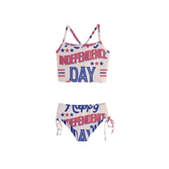 Usa Happy Independence Day Girls  Tankini Swimsuit by Ravend
