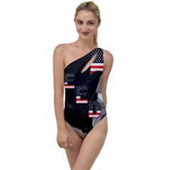 Freedom Patriotic American Usa To One Side Swimsuit by Ravend