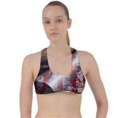 Independence Day July 4th Criss Cross Racerback Sports Bra by Ravend