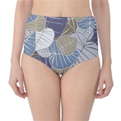 Ackground Leaves Desktop Classic High-waist Bikini Bottoms by Amaryn4rt