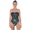 Ai Generated Neuron Network Connection Tie Back One Piece Swimsuit View1