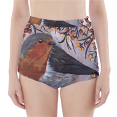 European Robin High-waisted Bikini Bottoms by EireneSan