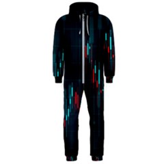 Flag Patterns On Forex Charts Hooded Jumpsuit (men) by uniart180623