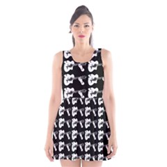 Guitar Player Noir Graphic Scoop Neck Skater Dress by dflcprintsclothing
