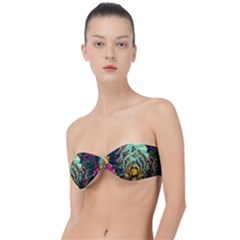 Monkey Tiger Bird Parrot Forest Jungle Style Classic Bandeau Bikini Top  by Grandong