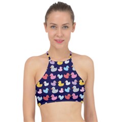 Micro Duck Pattern Halter Bikini Top by InPlainSightStyle