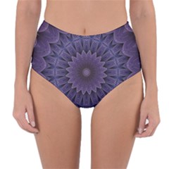 Shape Geometric Symmetrical Symmetry Wallpaper Reversible High-waist Bikini Bottoms by Bangk1t