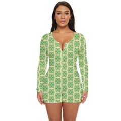 Another-green-design Another-green-design Long Sleeve Boyleg Swimsuit by Shoiketstore2023
