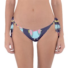 Owl-stars-pattern-background Reversible Bikini Bottoms by pakminggu