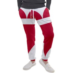 Heart-love-flag-denmark-red-cross Men s Jogger Sweatpants by Bedest