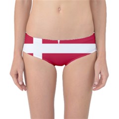 Heart-love-flag-denmark-red-cross Classic Bikini Bottoms by Bedest