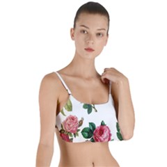 Roses-white Layered Top Bikini Top  by nateshop