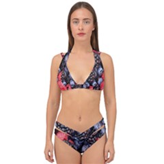 Berries-01 Double Strap Halter Bikini Set by nateshop