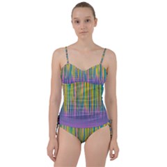 Background-colorful-texture-bright Sweetheart Tankini Set by Cowasu
