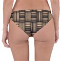 Brown Weaving Texture, Macro, Brown Wickerwork Reversible Hipster Bikini Bottoms View4