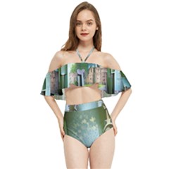 Fairytale Castle – Halter Flowy Bikini Set  by mydreamshopping