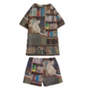 Library Aesthetic Kids  Swim T-Shirt and Shorts Set View2