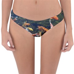 Koi Pond 3d Fish Reversible Hipster Bikini Bottoms by Grandong