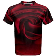 Rose Maroon Men s Cotton T-shirt by nateshop