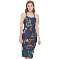 Inspired By The Colours And Shapes Bodycon Cross Back Summer Dress by nateshop