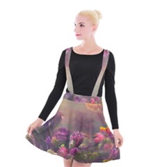 Floral Blossoms  Suspender Skater Skirt by Internationalstore