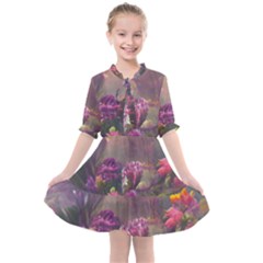 Floral Blossoms  Kids  All Frills Chiffon Dress by Internationalstore
