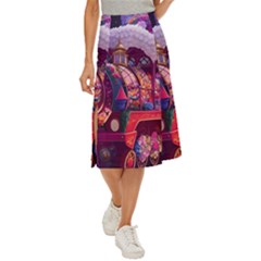 Fantasy  Midi Panel Skirt by Internationalstore