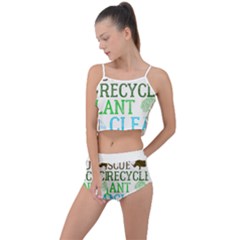 Earth Day Everyday T- Shirt Save Bees Rescue Animals Recycle Plastic Earth Day T- Shirt Summer Cropped Co-ord Set by ZUXUMI