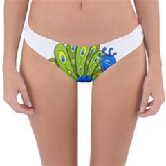 Peacock T-shirtsteal Your Heart Peacock 192 T-shirt Reversible Hipster Bikini Bottoms by EnriqueJohnson