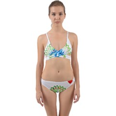 Peacock T-shirtsteal Your Heart Peacock 203 T-shirt Wrap Around Bikini Set by EnriqueJohnson
