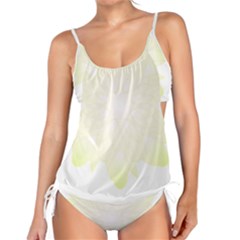 Flower Design T- Shirt Beautiful White And Yellow Artistic Flower T- Shirt Tankini Set by EnriqueJohnson