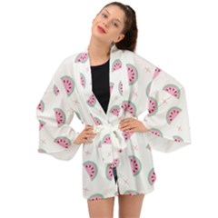 Watermelon Wallpapers  Creative Illustration And Patterns Long Sleeve Kimono by Ket1n9