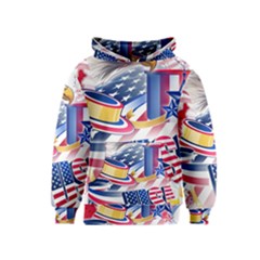 United States Of America Usa  Images Independence Day Kids  Pullover Hoodie by Ket1n9