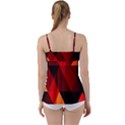 Abstract Triangle Wallpaper Babydoll Tankini Top View2