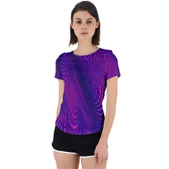 Abstract-fantastic-fractal-gradient Back Cut Out Sport T-shirt by Ket1n9