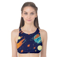Space Galaxy Planet Universe Stars Night Fantasy Tank Bikini Top by Ket1n9